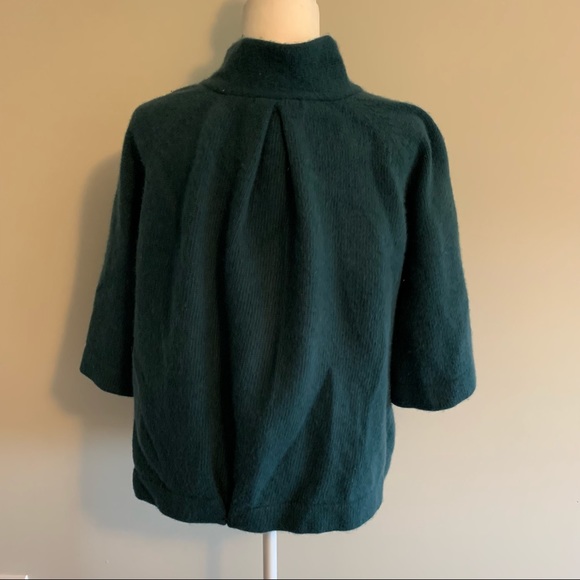 Sarah Spencer Woman Lambswool Angora Cape Poncho Cardigan - Picture 3 of 11